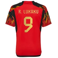 Youth adidas Romelu Lukaku Red Belgium National Team 2022/23 Home Replica Jersey