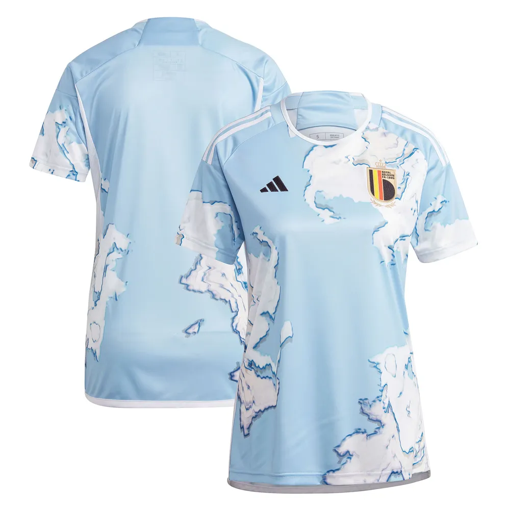 Maillot Femme Adidas Bleu Clair Équipe Nationale Féminine Belgique 2023 Extérieur Réplique