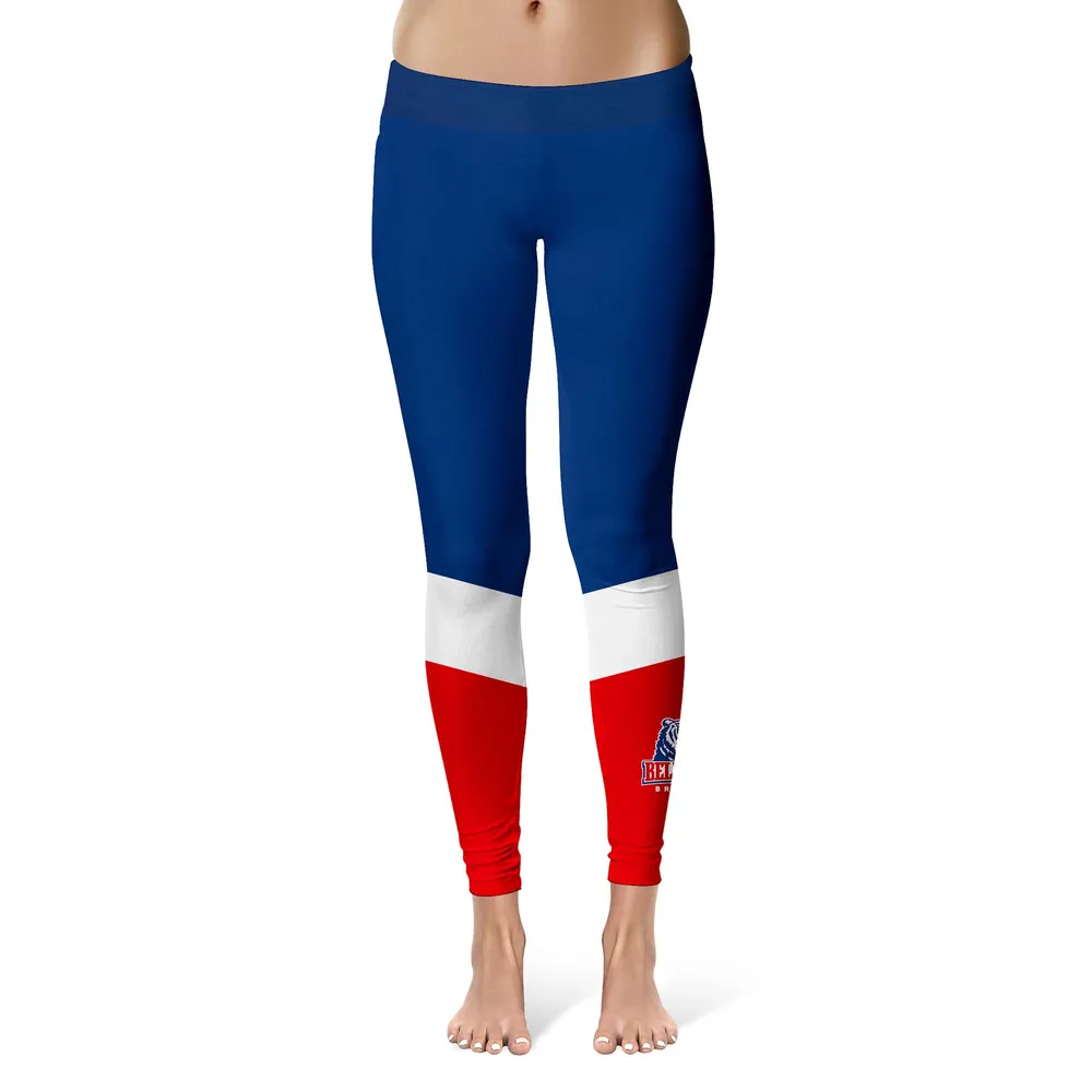 Blue Black White Red Stripe Leggings