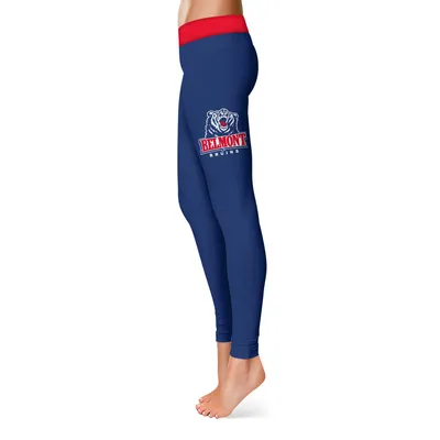 Belmont Bruins Women's Solid Yoga Leggings - Blue