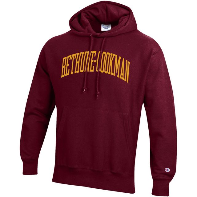 Champion pour hommes Maroon Bethune-Cookman Wildcats Big & Tall Arch Reverse Weave Sweat-shirt à capuche