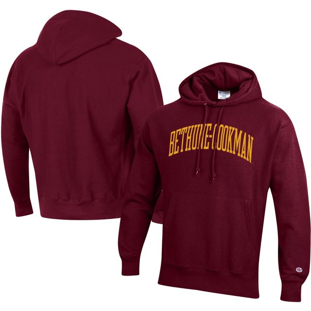 Champion pour hommes Maroon Bethune-Cookman Wildcats Big & Tall Arch Reverse Weave Sweat-shirt à capuche