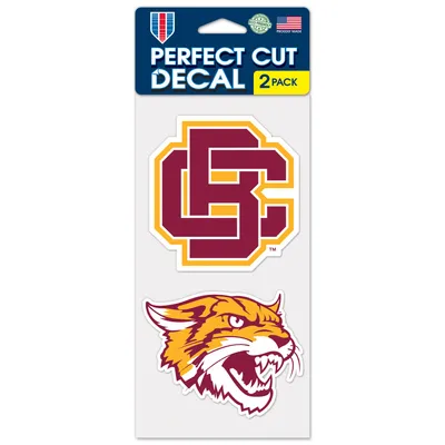 Ensemble de 2 autocollants WinCraft Bethune-Cookman Wildcats 4'' x 8'' Perfect Cut