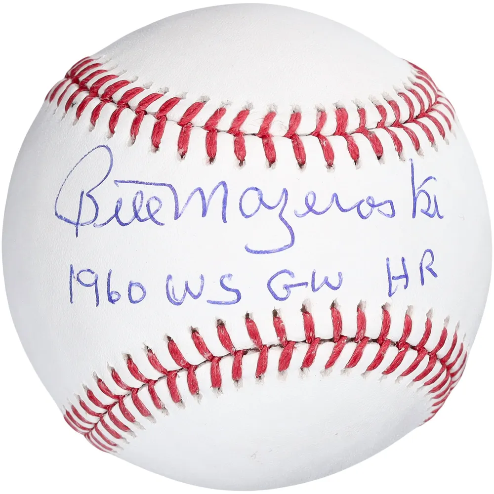 Lids Bill Mazeroski Pittsburgh Pirates Fanatics Authentic Autographed  Baseball with 1960 WS GW HR Inscription