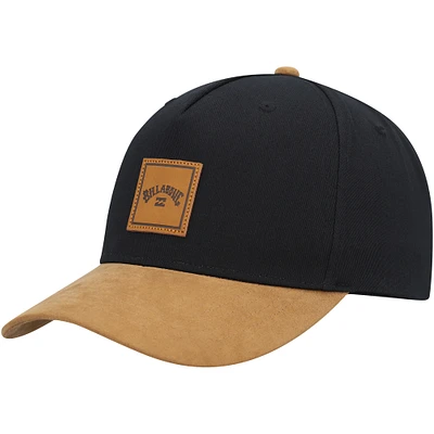 Casquette Snapback Billabong Noir/Tan Stacked III pour hommes