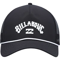 Casquette Snapback réglable Billabong Black Arch Team Trucker pour hommes