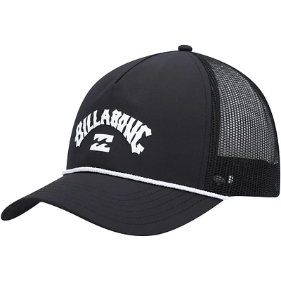 Casquette Snapback réglable Billabong Black Arch Team Trucker pour hommes