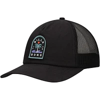 Men's Billabong Black Lounge Unstructured Trucker Adjustable Hat