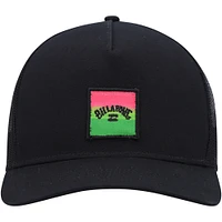 Men's Billabong Black Stacked Trucker Snapback Hat