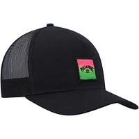 Men's Billabong Black Stacked Trucker Snapback Hat