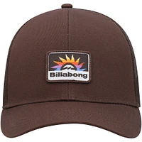Men's Billabong Brown Walled Trucker Adjustable Snapback Hat