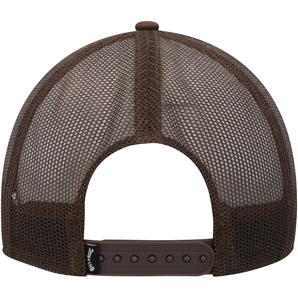 Men's Billabong Brown Walled Trucker Adjustable Snapback Hat
