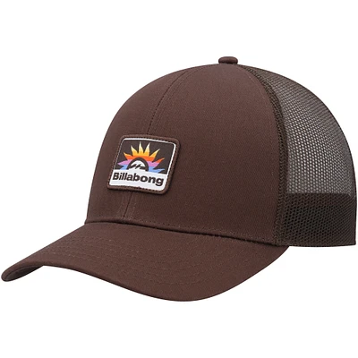 Men's Billabong Brown Walled Trucker Adjustable Snapback Hat