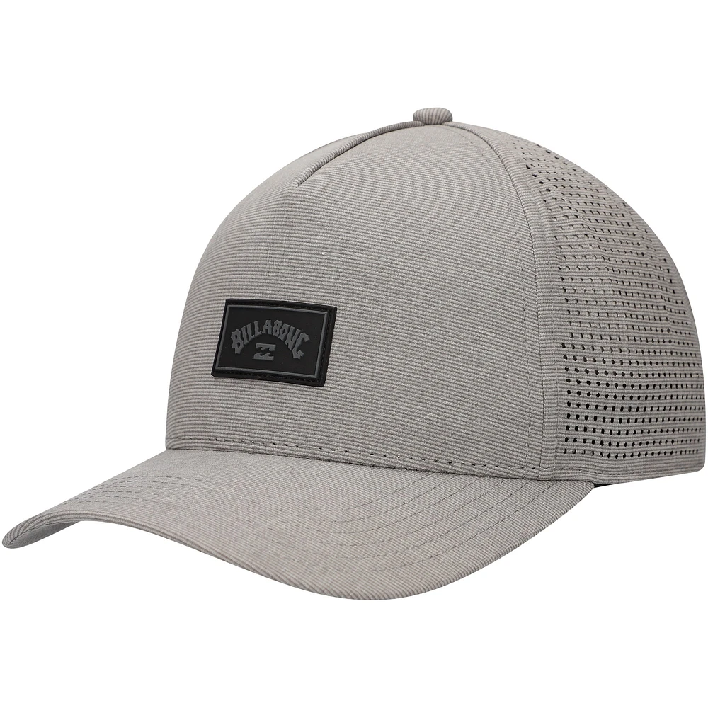 Casquette réglable Billabong Grey Crossfire Trucker pour hommes