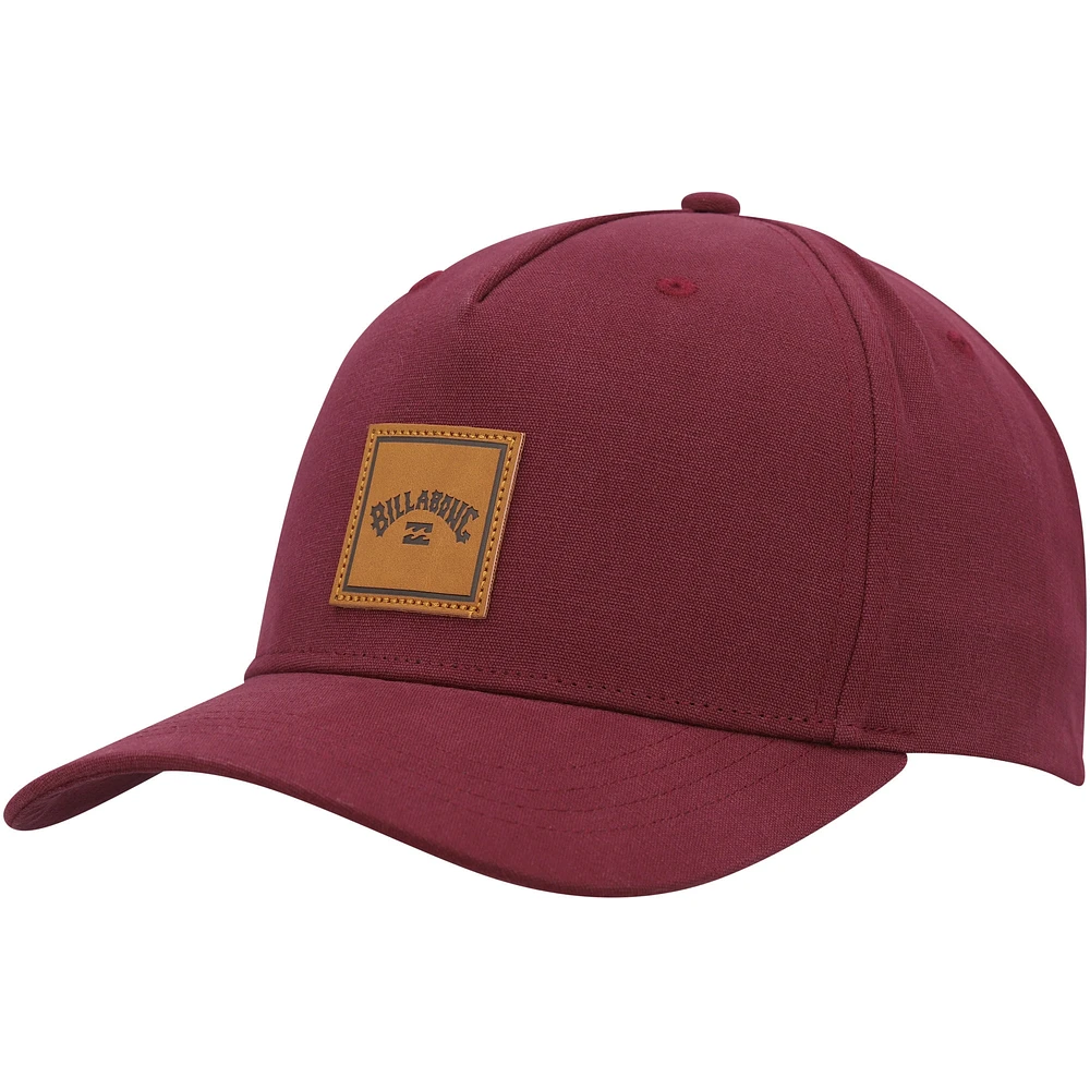 Casquette Snapback Billabong Rouge Stacked III pour hommes