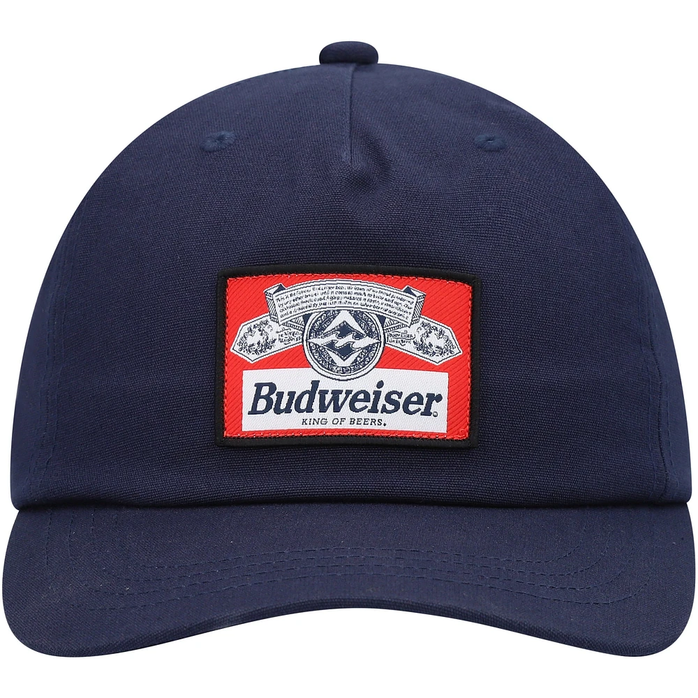 Men's Billabong x Budweiser Navy Insignia Snapback Hat