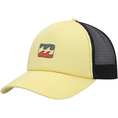 Casquette Snapback Billabong Yellow Podium Trucker pour hommes