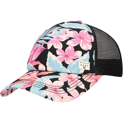 Women's Billabong  Black Heritage Mashup Trucker Snapback Hat