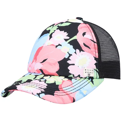 Women's Billabong Black Solar Heritage Mashup Trucker Snapback Hat