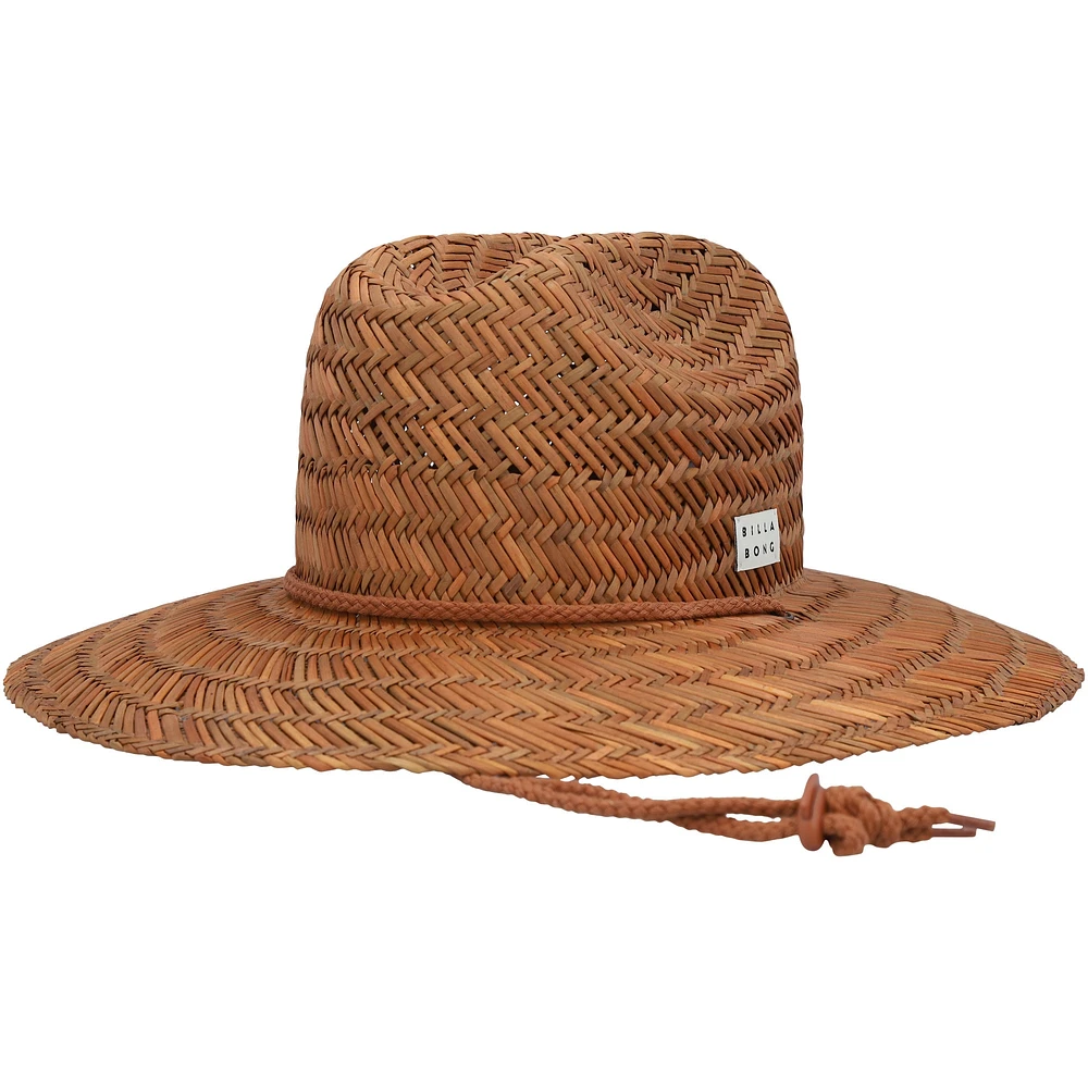 Chapeau de paille Billabong Brown Newcomer Lifeguard pour femme