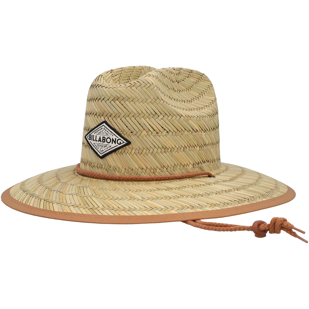 Chapeau de sauveteur en paille Billabong Natural Tipton pour femme