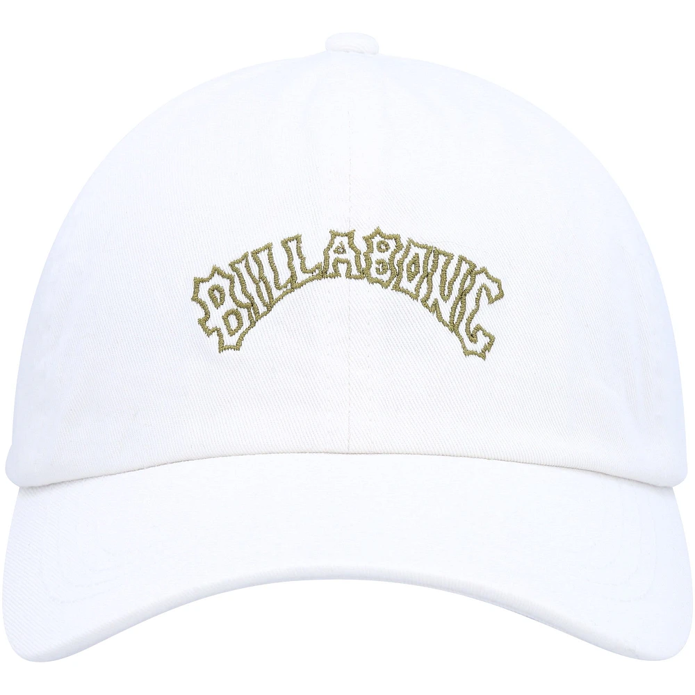 Women's Billabong  White Dad Cap Adjustable Hat