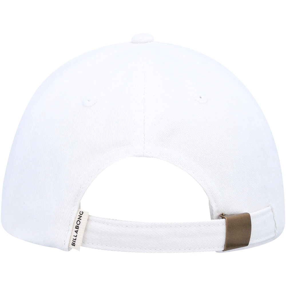 Women's Billabong  White Dad Cap Adjustable Hat