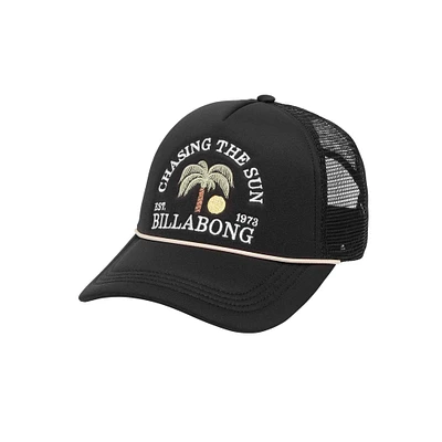 Women's  Black Billabong Across Waves Adjustable Hat