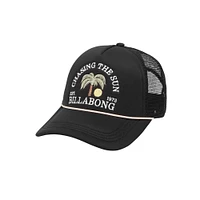 Women's  Black Billabong Across Waves Adjustable Hat