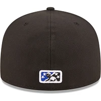 Casquette ajustée 59FIFTY Biloxi Shuckers Authentic Collection pour homme New Era noire