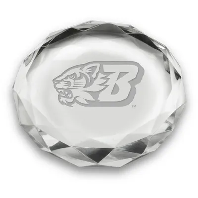 Binghamton Bearcats 3'' Optic Crystal Faceted Paperweight