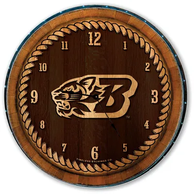 Binghamton Bearcats 2' Barrelhead Clock - Brown