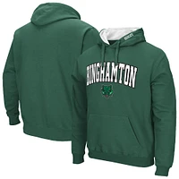 Sweat à capuche vert Colosseum pour hommes, Binghamton Bearcats Arch & Logo 3.0