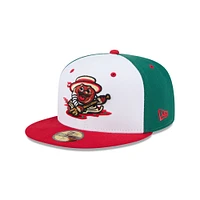 Men's New Era  White Binghamton Rumble Ponies Theme Nights 59FIFTY Fitted Hat