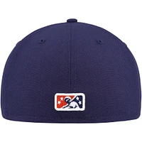 Casquette ajustée 59FIFTY pour la soirée à thème Binghamton Rumble Ponies New Era bleu marine hommes