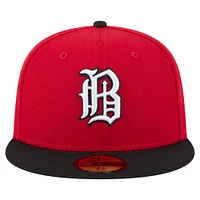 Men's New Era  Red/Black Birmingham Barons Authentic Collection 59FIFTY Fitted Hat