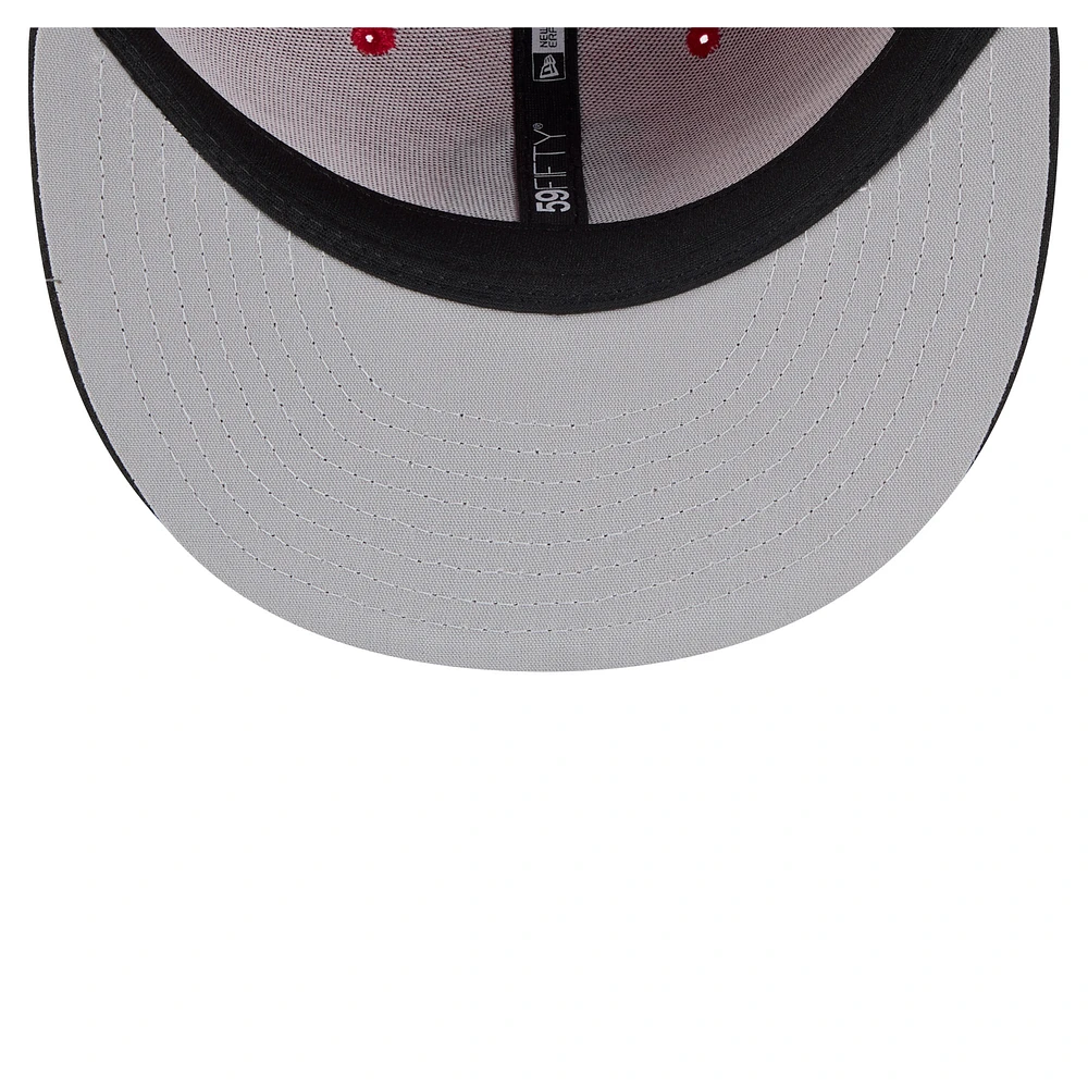 Men's New Era  Red/Black Birmingham Barons Authentic Collection 59FIFTY Fitted Hat