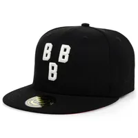 Birmingham Black Barons Rings & Crwns Team Fitted Hat - Black