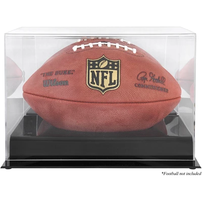 Black Base Acrylic Football Display Case with Mirror Back