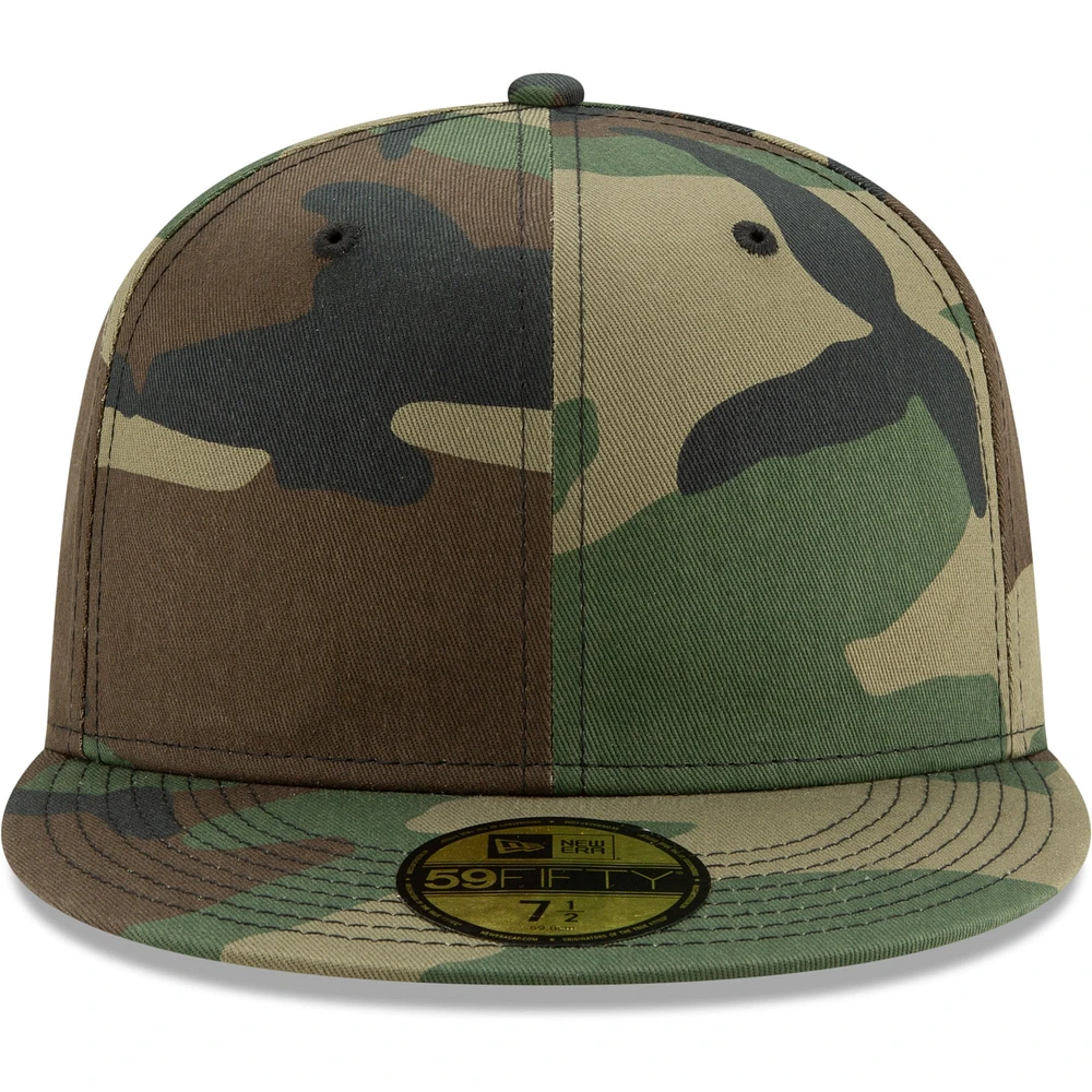 Men's New Era Camo Blank 59FIFTY Fitted Hat