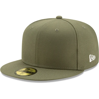 Casquette ajustée 59FIFTY verte Blank New Era pour hommes