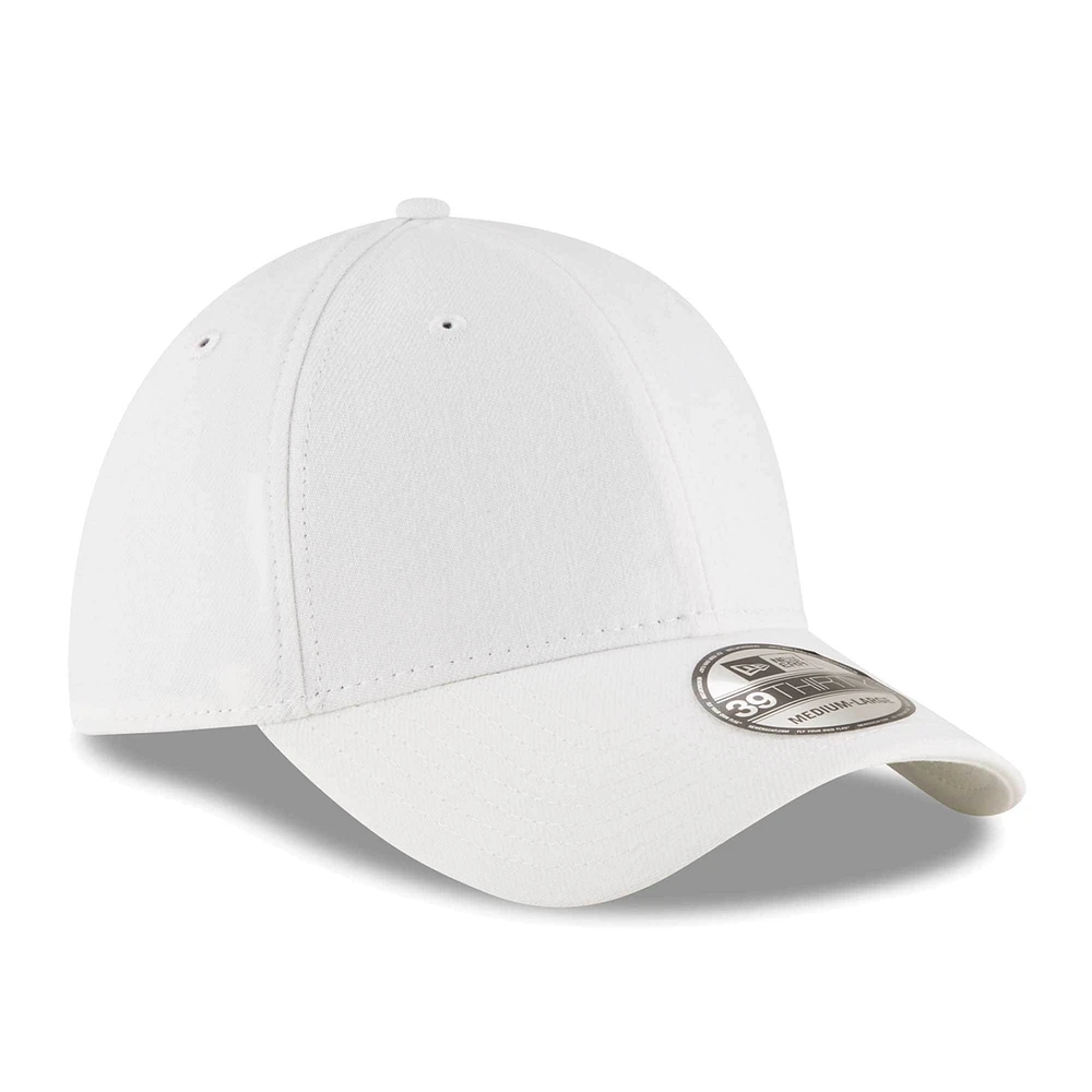 Casquette flexible 39THIRTY New Era blanche pour hommes