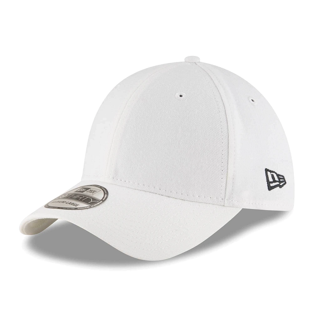 Casquette flexible 39THIRTY New Era blanche pour hommes