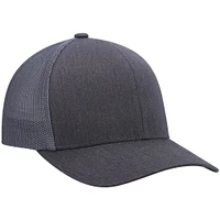 Men's TravisMathew Heathered Charcoal Widder 2.0 Trucker Snapback Hat