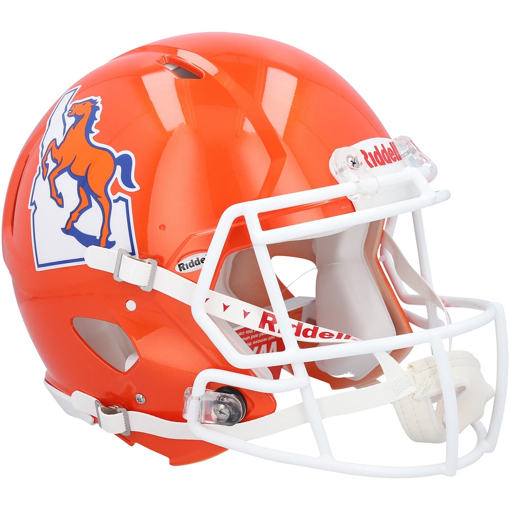 Denver Broncos Riddell Flat White Alternate Revolution Speed Authentic  Football Helmet