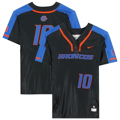 Boise State Broncos Team-Issued #10 Black Jersey from the Softball Program