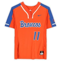 Boise State Broncos Team-Issued #11 Orange Jersey from the Softball Program - Size M