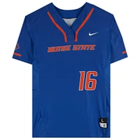 Boise State Broncos Team-Issued #16 Royal Jersey from the Softball Program - Size L