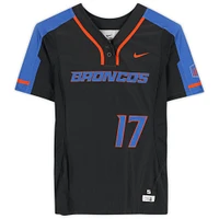 Boise State Broncos Team-Issued #17 Black Jersey from the Softball Program - Size S