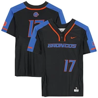 Boise State Broncos Team-Issued #17 Black Jersey from the Softball Program - Size S